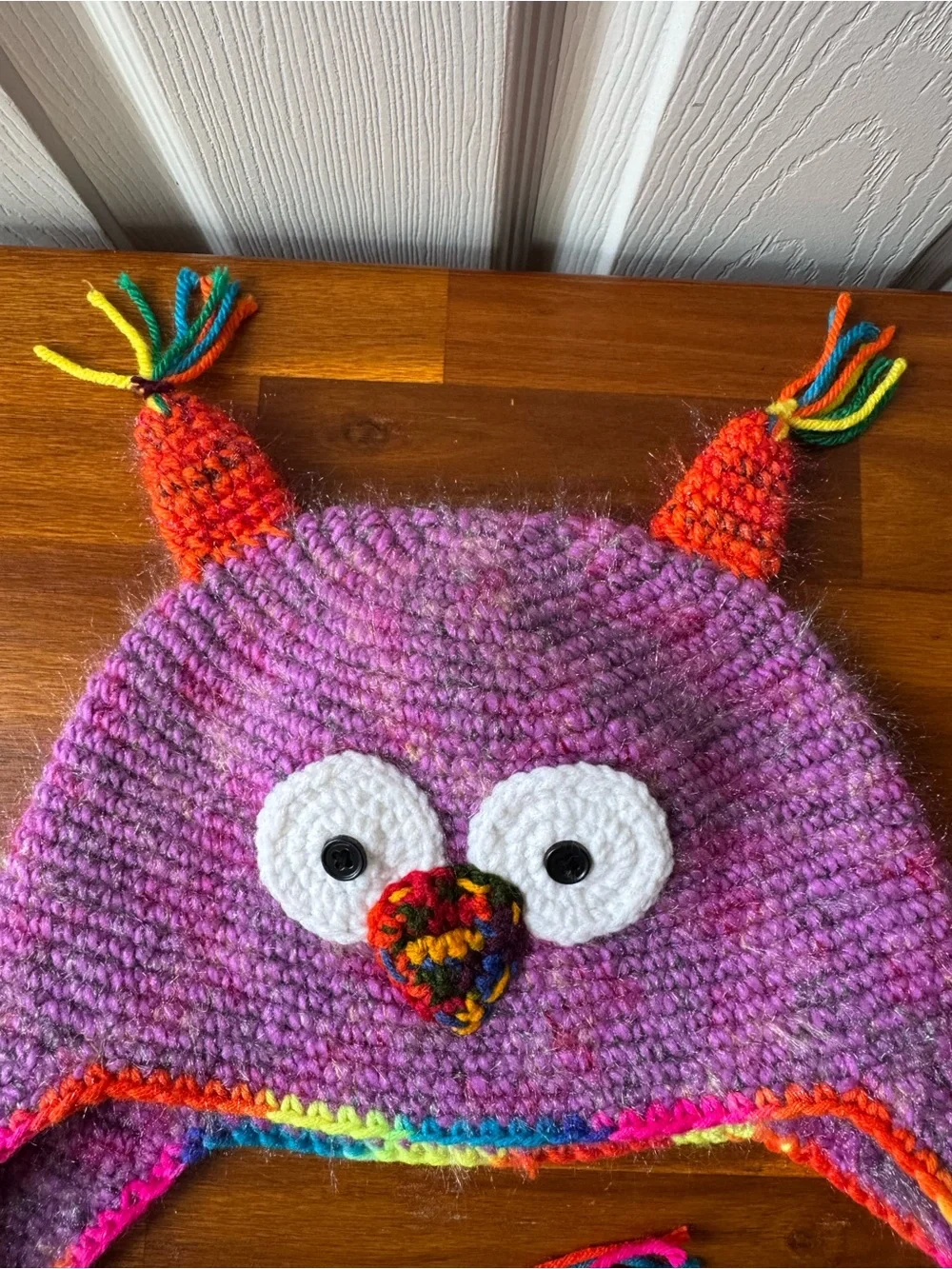 Handmade Peruvian Crochet Monster Hats (SET OF 2)